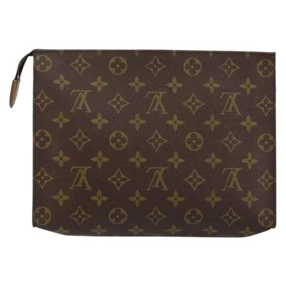 LOUIS VUITTON Monogram Poche Toilette 26 Pouch M47542 LV Auth 152073 - Picture 3 of 16